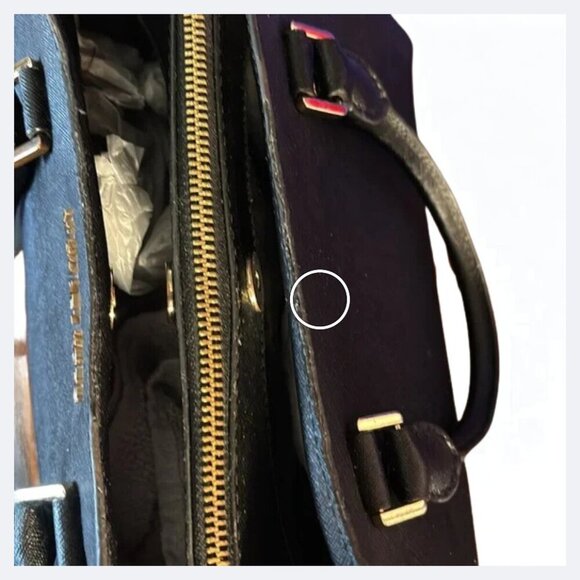 Michael Kors Savannah Medium Saffiano Leather Satchel PreLoved *See Description - Picture 11 of 13